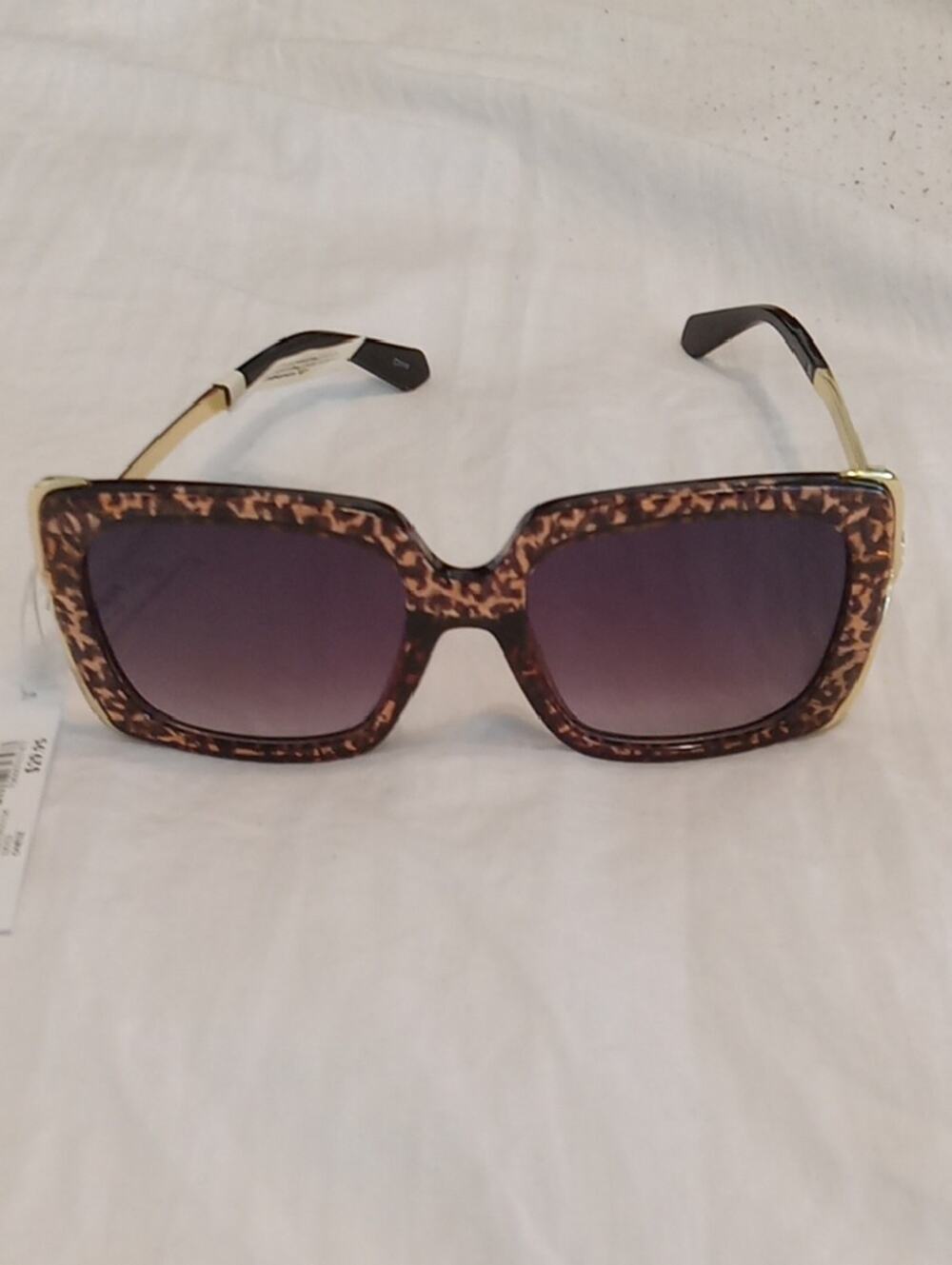 NWT Lane Bryant Tortoiseshell Square Sunglasses - Brown Gradient Lenses